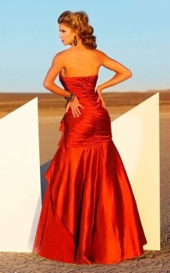 MNM Couture - JD006 Bedazzled Ruched Mermaid Dress