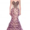 MNM Couture - KH073 Beads And Rhinestone Embellished Mermaid Gown Formal Gowns