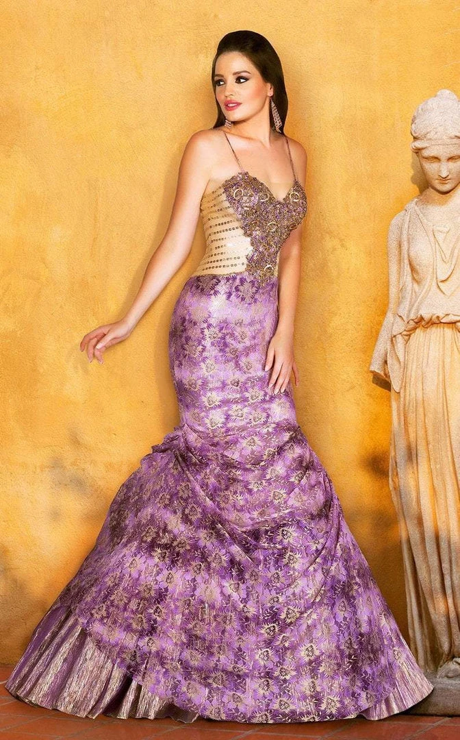 MNM Couture - KH073 Beads And Rhinestone Embellished Mermaid Gown Formal Gowns 5 MNM Couture - KH073 Beads And Rhinestone Embellished Mermaid Gown Formal Gowns