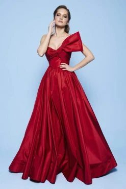 Formal Gowns MNM Couture - N0258 Strapless Asymmetric Neck Ballgown 6 Formal Gowns MNM Couture - N0258 Strapless Asymmetric Neck Ballgown