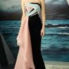 MNM Couture - Pleated Straight Across Mermaid Dress G0792 Formal Gowns 1 MNM Couture - Pleated Straight Across Mermaid Dress G0792 Formal Gowns