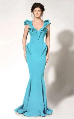 Formal Gowns MNM Couture - Ruffle Accented Sweetheart Mermaid Dress 2263