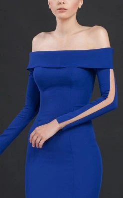 Formal Gowns MNM Couture - Ruffled Off Shoulder Trumpet Gown N0043 8 Formal Gowns MNM Couture - Ruffled Off Shoulder Trumpet Gown N0043