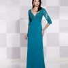 Mon Cheri - 115617 Quarter Sleeve Lace Empire Dress Formal Gowns 1 Mon Cheri - 115617 Quarter Sleeve Lace Empire Dress Formal Gowns