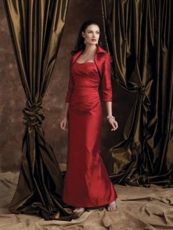 Formal Gowns Mon Cheri 28935 Boutique Long Dress In Red