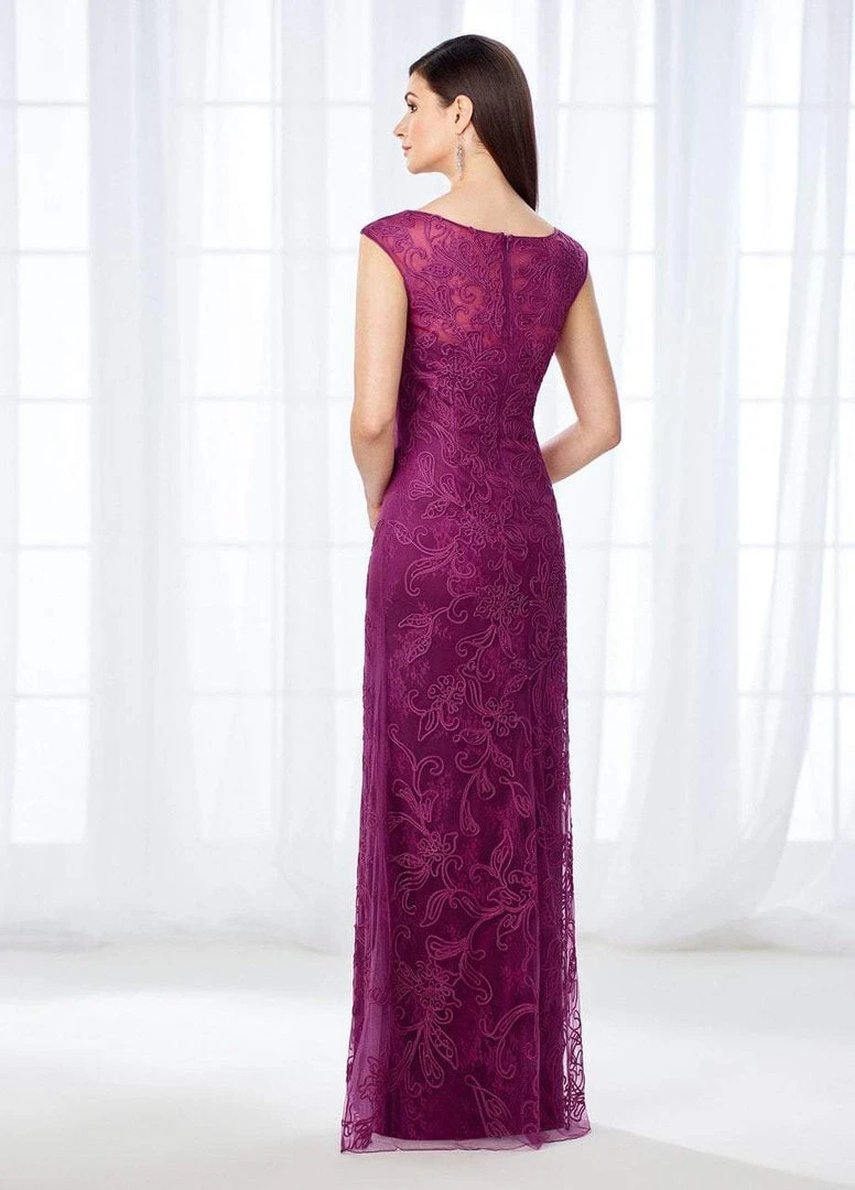 Mon Cheri Cap Sleeve Lace And Ribbonwork Evening Gown 118676 Formal Gowns 6 Mon Cheri Cap Sleeve Lace And Ribbonwork Evening Gown 118676 Formal Gowns