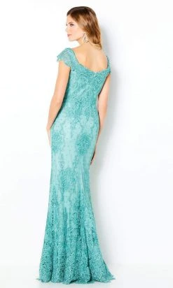 Formal Gowns Mon Cheri - Corded Lace Mermaid Gown 220631