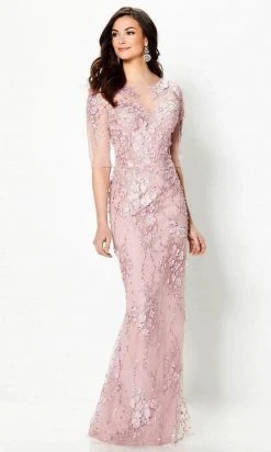 Mon Cheri - Embroidered Lace Formal Dress 219971 - 2 Pc Rose In Size 14 And 16 Available 8 Mon Cheri - Embroidered Lace Formal Dress 219971 - 2 Pc Rose In Size 14 And 16 Available