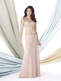 Montage By Mon Cheri - 114927 Illusion Asymmetrical Long Dress