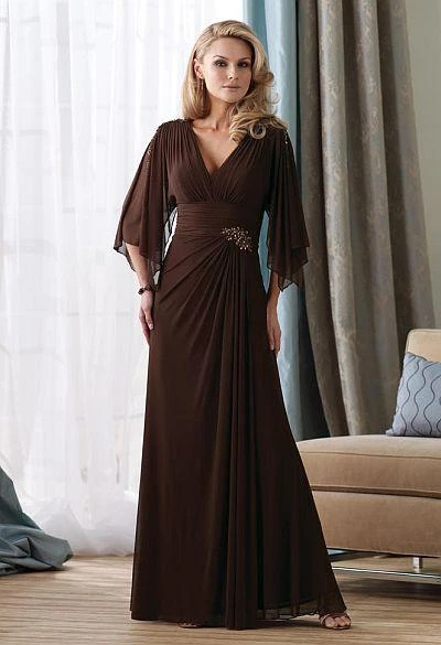 Formal Gowns Montage By Mon Cheri - 212964 Long Dress In Cocoa 3 Formal Gowns Montage By Mon Cheri - 212964 Long Dress In Cocoa