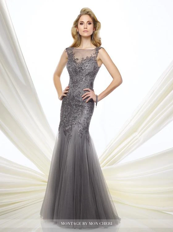 Formal Gowns Montage By Mon Cheri - 216964 Tulle Lace Trumpet Dress - 1 Pc Champagne In Size 10 Available 3 Formal Gowns Montage By Mon Cheri - 216964 Tulle Lace Trumpet Dress - 1 Pc Champagne In Size 10 Available