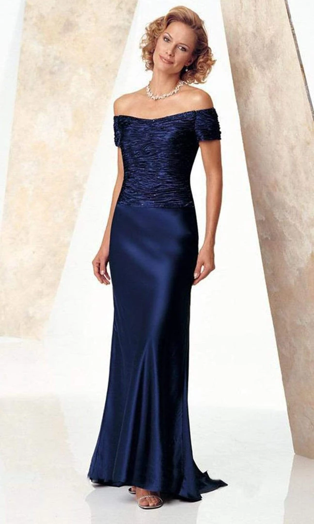 Montage By Mon Cheri - 24942P Jewel Ornate Ruched Off-shoulder Gown Formal Gowns 3 Montage By Mon Cheri - 24942P Jewel Ornate Ruched Off-shoulder Gown Formal Gowns