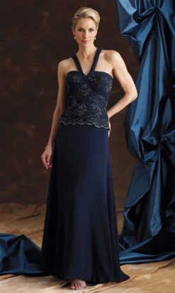 Formal Gowns Montage By Mon Cheri - 29981 Embellished Halter A-Line Dress