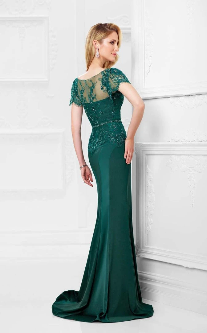 Montage By Mon Cheri - Sweetheart Lace Mermaid Gown 117908 - 2 Pcs Navy In Size 14 Available 4 Montage By Mon Cheri - Sweetheart Lace Mermaid Gown 117908 - 2 Pcs Navy In Size 14 Available