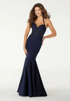 Mori Lee - 43061 Jeweled Corset Lace Mermaid Gown Formal Gowns