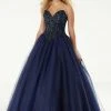 Mori Lee - 45008 Bejeweled Strapless Sweetheart Glitter Ballgown Formal Gowns