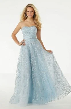 Mori Lee - 45010 Crystal Semi-Sweetheart A-line Dress