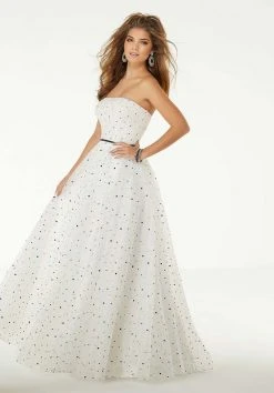 Formal Gowns Mori Lee - 45052 Strapless Beaded A-line Gown