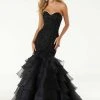 Formal Gowns Mori Lee - 45055 Jeweled Sweetheart Tiered Mermaid Dress 1 Formal Gowns Mori Lee - 45055 Jeweled Sweetheart Tiered Mermaid Dress