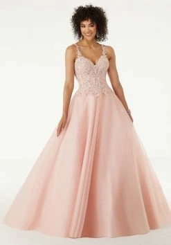 Formal Gowns Mori Lee - 45064 Beaded Lace Sweetheart Ballgown 14 Formal Gowns Mori Lee - 45064 Beaded Lace Sweetheart Ballgown