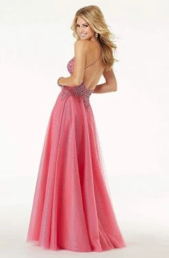 Formal Gowns Mori Lee - 45070 Beaded Open Back A-line Dress