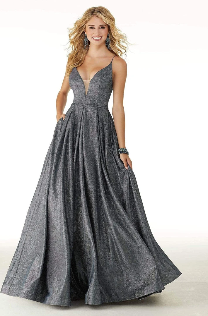 Mori Lee - 45076 Metallic And Glittered Long Dress 3 Mori Lee - 45076 Metallic And Glittered Long Dress