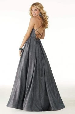 Mori Lee - 45076 Metallic And Glittered Long Dress