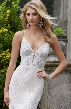 Mori Lee - 45083 Lace Beaded Trumpet Long Dress 11 Mori Lee - 45083 Lace Beaded Trumpet Long Dress