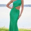 Mori Lee - Asymmetric Cutout Prom Gown 47029SC - 1 Pc Bright Green In Size 0 Available Formal Gowns 1 Mori Lee - Asymmetric Cutout Prom Gown 47029SC - 1 Pc Bright Green In Size 0 Available Formal Gowns