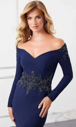 Mori Lee - Sweetheart Off Shoulder Beaded Mermaid Dress 72308SC - 1 Pc Silver In Size 10 Available 7 Mori Lee - Sweetheart Off Shoulder Beaded Mermaid Dress 72308SC - 1 Pc Silver In Size 10 Available