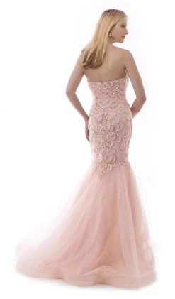 Morrell Maxie Ornate Strapless Mermaid Gown 15456 - 1 Pc Periwinkle In Size 10 Available