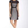 Muse - M2653M Metallic Quilt Short Dress Cocktail Dresses