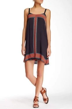 Muse - M3231M Box Pleated Jersey Trapeze Dress Cocktail Dresses