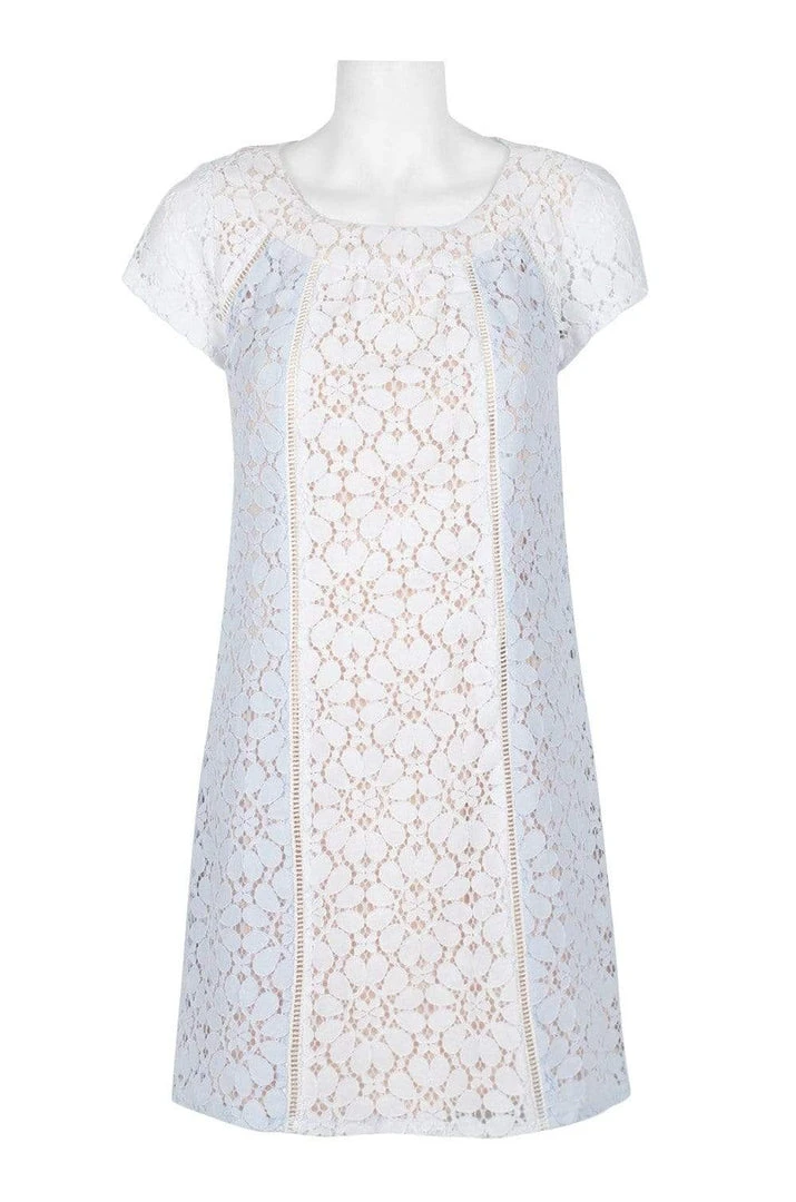 Nanette Nanette Lepore - ND8S130A3 Floral Lace Scoop A-line Dress Cocktail Dresses 5 Nanette Nanette Lepore - ND8S130A3 Floral Lace Scoop A-line Dress Cocktail Dresses