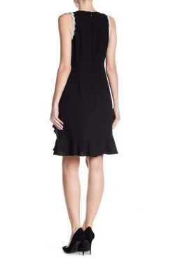 Nanette Nanette Lepore - NM8S10142 Embellished Jewel A-line Dress Cocktail Dresses