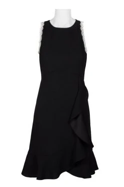 Nanette Nanette Lepore - NM8S10142 Embellished Jewel A-line Dress Cocktail Dresses