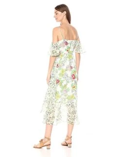 Nanette Nanette Lepore - NM8S19JA1 Printed V-neck Sheath Dress