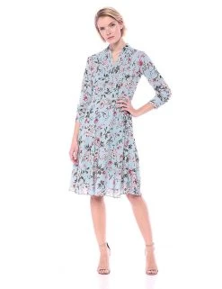 Nanette Nanette Lepore - NM9S171Y9 Long Sleeve Floral Print Dress
