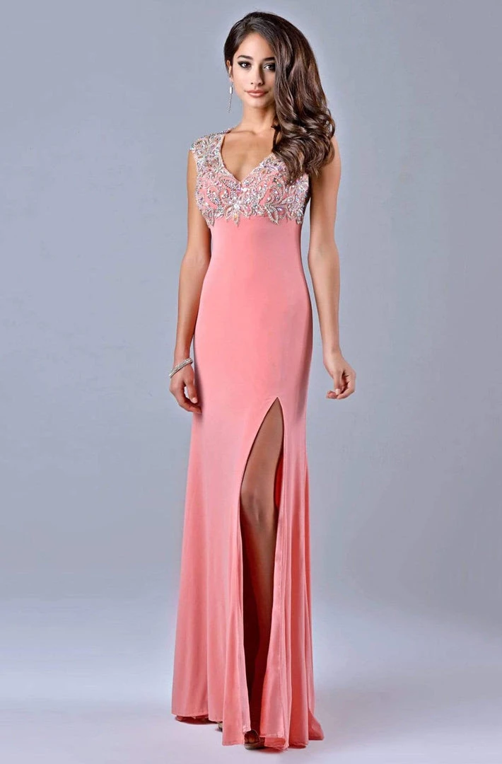 Nina Canacci - 1094 Dress In Peach Formal Gowns 3 Nina Canacci - 1094 Dress In Peach Formal Gowns