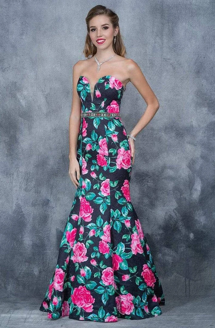Nina Canacci - 1362 Floral Deep Sweetheart Mermaid Dress Formal Gowns 3 Nina Canacci - 1362 Floral Deep Sweetheart Mermaid Dress Formal Gowns