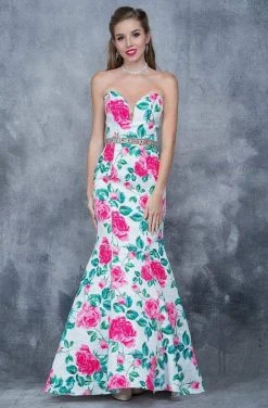 Nina Canacci - 1362 Floral Deep Sweetheart Mermaid Dress Formal Gowns 11 Nina Canacci - 1362 Floral Deep Sweetheart Mermaid Dress Formal Gowns