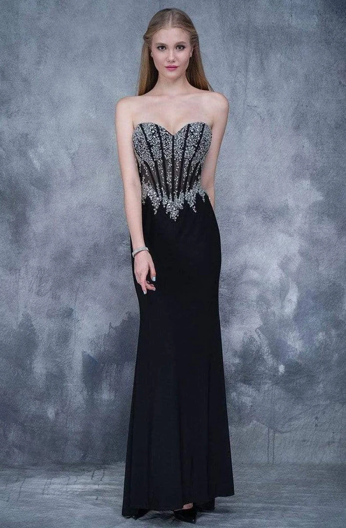 Formal Gowns Nina Canacci - 1378 Strapless Crystal Ornate Corset Gown 3 Formal Gowns Nina Canacci - 1378 Strapless Crystal Ornate Corset Gown