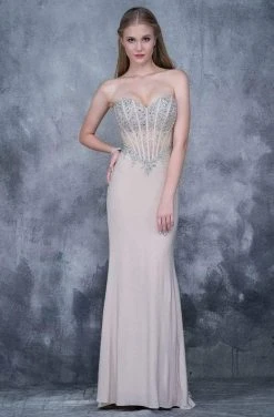 Formal Gowns Nina Canacci - 1378 Strapless Crystal Ornate Corset Gown 15 Formal Gowns Nina Canacci - 1378 Strapless Crystal Ornate Corset Gown