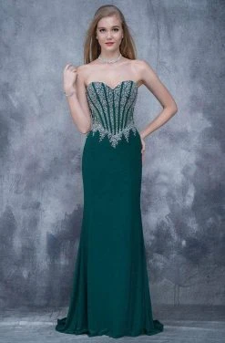 Formal Gowns Nina Canacci - 1378 Strapless Crystal Ornate Corset Gown 19 Formal Gowns Nina Canacci - 1378 Strapless Crystal Ornate Corset Gown