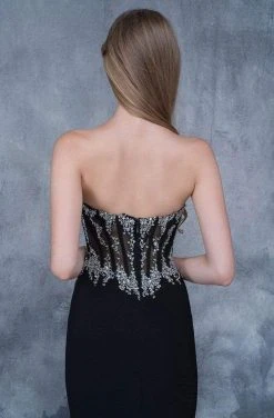 Formal Gowns Nina Canacci - 1378 Strapless Crystal Ornate Corset Gown 13 Formal Gowns Nina Canacci - 1378 Strapless Crystal Ornate Corset Gown