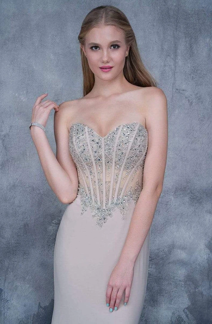 Formal Gowns Nina Canacci - 1378 Strapless Crystal Ornate Corset Gown 9 Formal Gowns Nina Canacci - 1378 Strapless Crystal Ornate Corset Gown