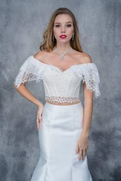 Nina Canacci - 1380 Two Piece Lace And Floral Printed Mermaid Dress Formal Gowns 8 Nina Canacci - 1380 Two Piece Lace And Floral Printed Mermaid Dress Formal Gowns