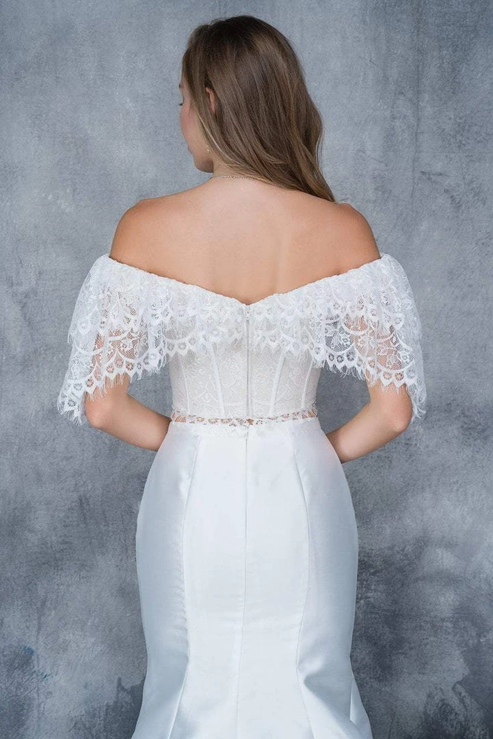 Nina Canacci - 1380 Two Piece Lace And Floral Printed Mermaid Dress Formal Gowns 6 Nina Canacci - 1380 Two Piece Lace And Floral Printed Mermaid Dress Formal Gowns