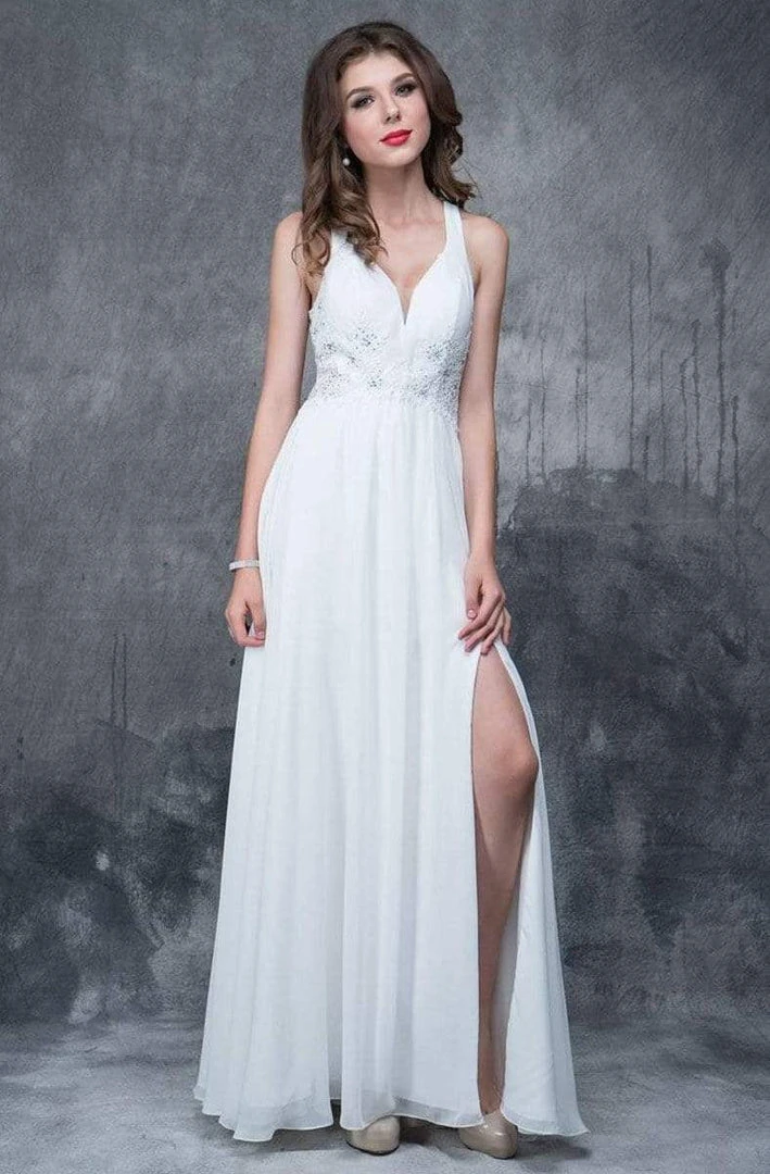 Nina Canacci - 1388 Sleeveless Jeweled Applique A-Line Gown Formal Gowns 6 Nina Canacci - 1388 Sleeveless Jeweled Applique A-Line Gown Formal Gowns