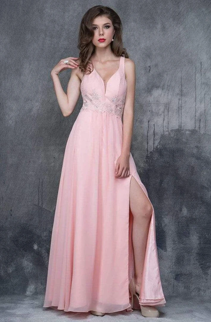 Nina Canacci - 1388 Sleeveless Jeweled Applique A-Line Gown Formal Gowns 4 Nina Canacci - 1388 Sleeveless Jeweled Applique A-Line Gown Formal Gowns